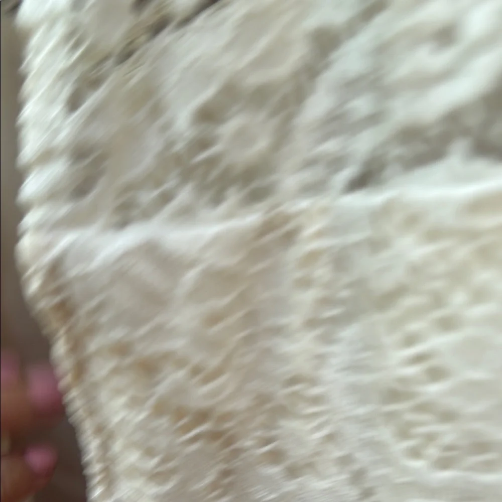 by & by White and Gray Sleeveless Halter Maxi Dress Size 8